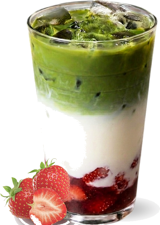 Matcha Latte à la fraise